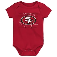 Ensemble de 3 bodies pour nouveau-né et nourrisson San Francisco 49ers Team Starter