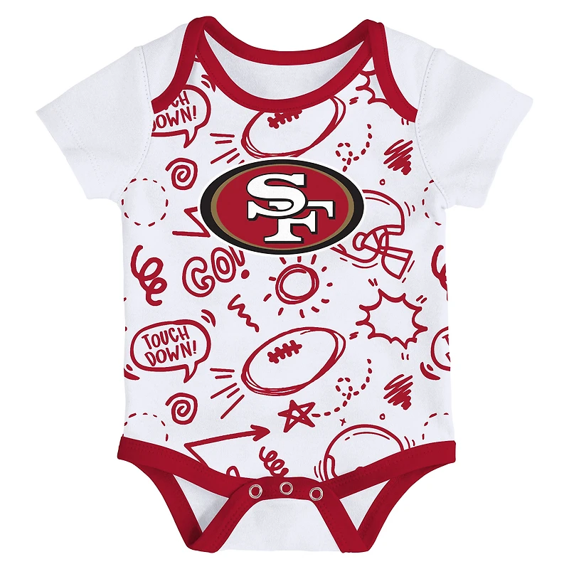 V114013 49ER 000 Ensemble de 3 pièces pour nouveau-né NFL All Day Play KIDINFSEC HK1N1FH6P_000_49R #8