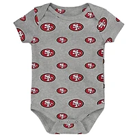 Newborn Outerstuff San Francisco 49ers Little Tike 3-Piece Bodysuit Set
