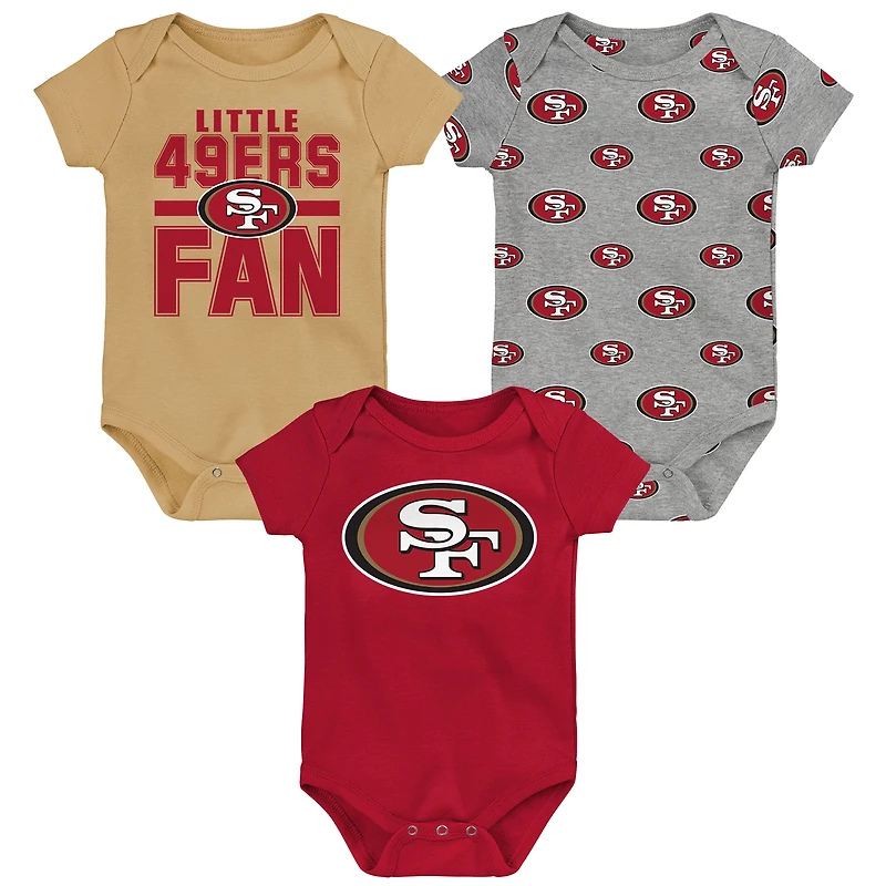 Ensemble 3 pièces pour nouveau-né Outerstuff San Francisco 49ers Little Tike