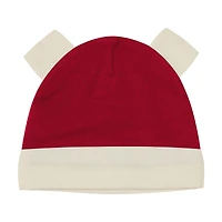 Newborn Outerstuff Scarlet San Francisco 49ers Little Champ Three-Piece Long Sleeve Bodysuit, Pants and Cuffed Hat Set