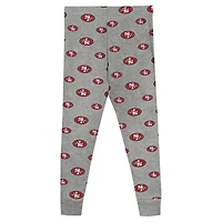 Preschool Heather Gray San Francisco 49ers Long Sleeve T-Shirt and Pants Sleep Set