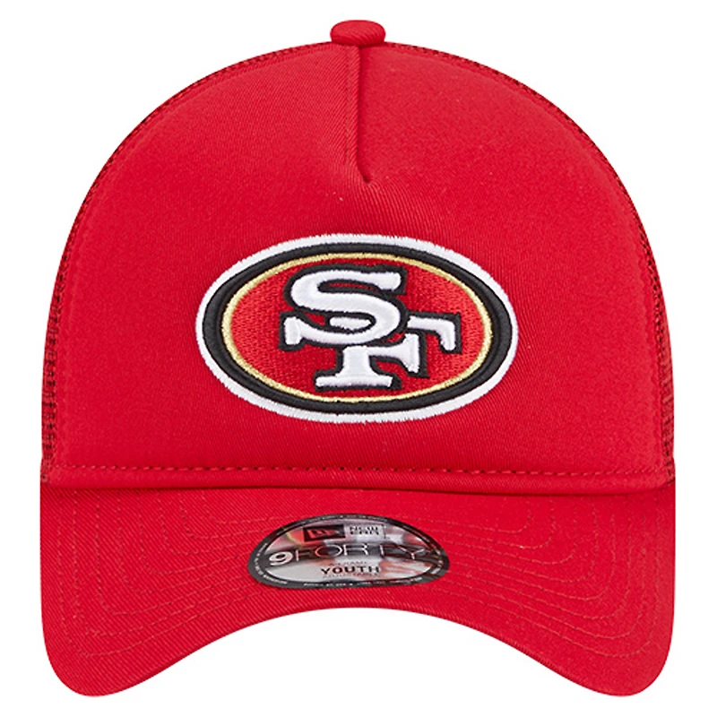 Preschool New Era  Scarlet San Francisco 49ers Main A-Frame 9FORTY Adjustable Hat
