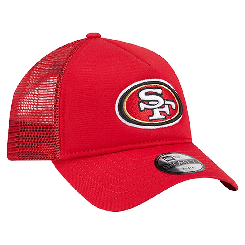 Preschool New Era  Scarlet San Francisco 49ers Main A-Frame 9FORTY Adjustable Hat