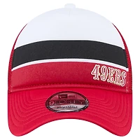 Casquette ajustable A-Frame 9FORTY de couleur unie pour camionneur de San Francisco 49ers de New Era Scarlet pour enfants d'âge préscolaire