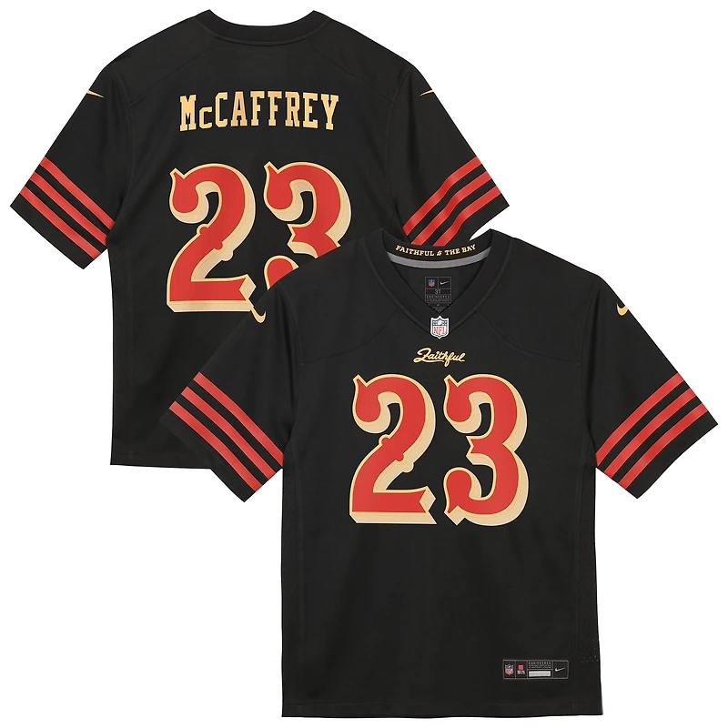 Preschool Nike Christian McCaffrey Black San Francisco 49ers 2025 Rivalries Collection Game Jersey