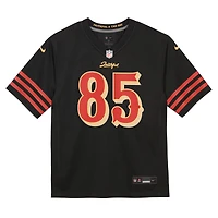 Maillot de match Nike George Kittle noir San Francisco 49ers Collection Rivalités 2025 pour enfants d'âge préscolaire