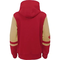 Preschool Scarlet San Francisco 49ers Stadium Color Block Full-Zip Hoodie
