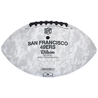 Ricky Pearsall San Francisco 49ers autographié Salute To Service 2024 Wilson Football