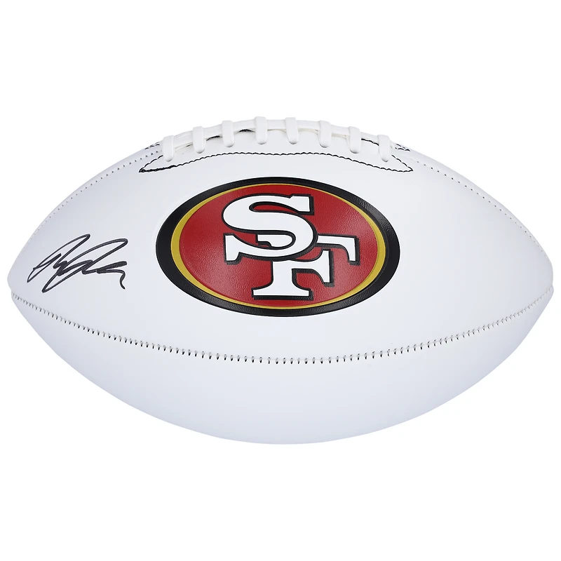 Ricky Pearsall San Francisco 49ers Autographed Franklin White Panel Football 