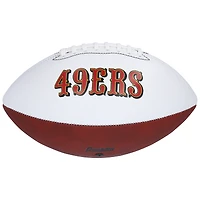 Ballon de football Franklin White Panel autographié par Ricky Pearsall, San Francisco 49ers