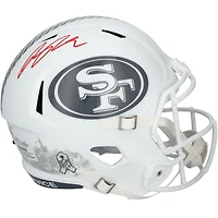 Casque Riddell 2024 Salute To Service Speed ​​autographié par Ricky Pearsall des San Francisco 49ers