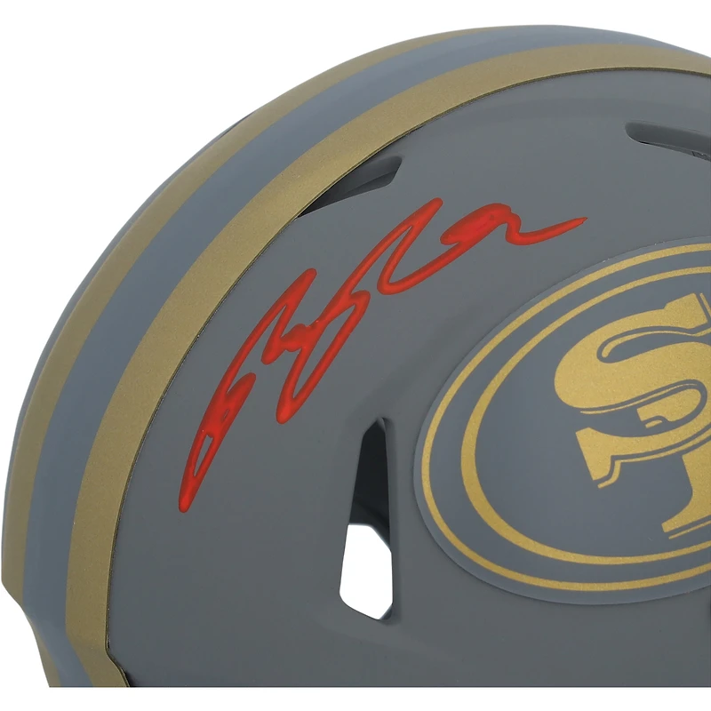 Ricky Pearsall San Francisco 49ers Autographed Riddell 2024 Slate Speed Mini Helmet 