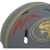 Ricky Pearsall San Francisco 49ers Autographed Riddell 2024 Slate Speed Mini Helmet 