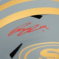 Ricky Pearsall San Francisco 49ers Autographed Riddell 2024 Slate Speed Replica Helmet 