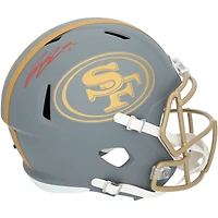 Ricky Pearsall San Francisco 49ers Autographed Riddell 2024 Slate Speed Replica Helmet 