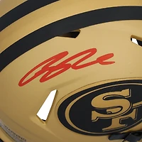 Casque Riddell Rave Speed ​​Mini autographié par Ricky Pearsall des 49ers de San Francisco