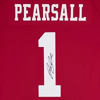 Maillot de match Nike Scarlet autographié par Ricky Pearsall des 49ers de San Francisco