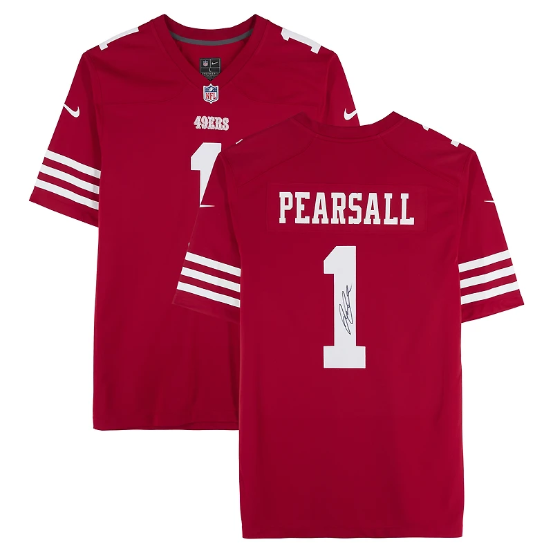 Ricky Pearsall San Francisco 49ers Autographed Scarlet Nike Game Jersey