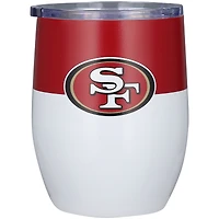 San Francisco 49ers 16oz. Colorblock Stainless Steel Curved Tumbler