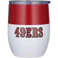 San Francisco 49ers 16oz. Colorblock Stainless Steel Curved Tumbler