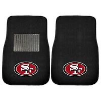 Ensemble de 2 tapis de voiture brodés San Francisco 49ers