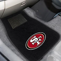 Ensemble de 2 tapis de voiture brodés San Francisco 49ers