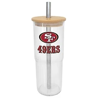 San Francisco 49ers 24oz. Glass Tumbler