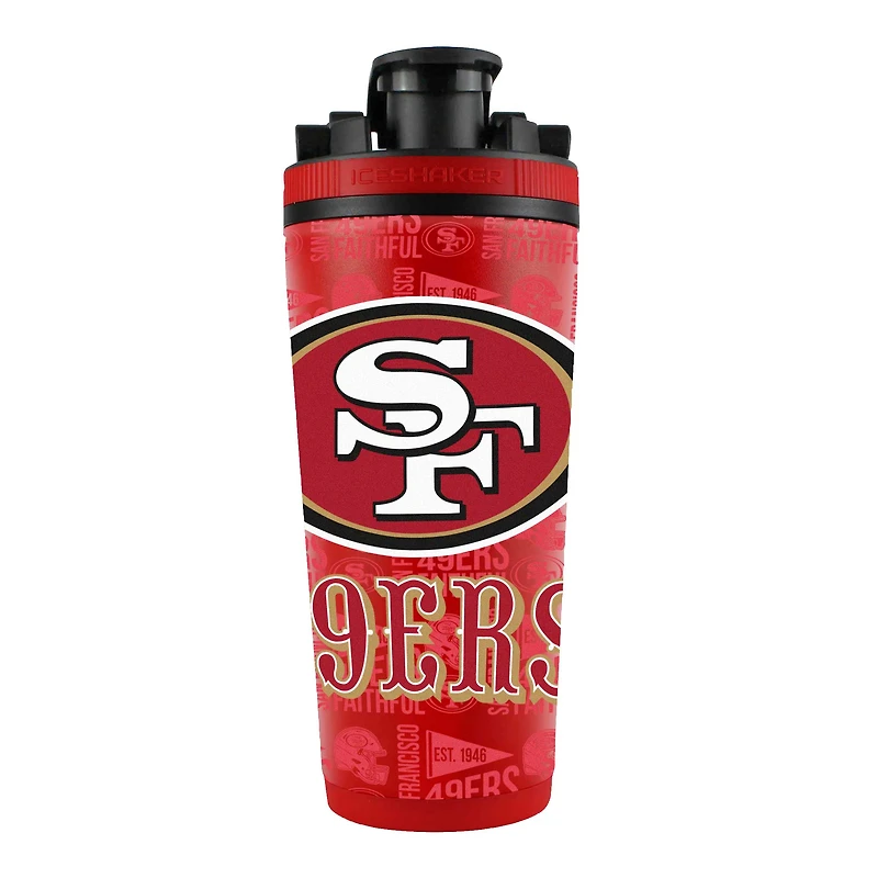 San Francisco 49ers 26oz. 4D Stainless Steel Shaker Bottle