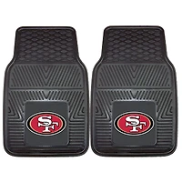 Lot de 2 tapis de voiture en vinyle San Francisco 49ers 27" x 18"