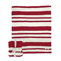 Couverture en tricot torsadé 50" x 60" des 49ers de San Francisco