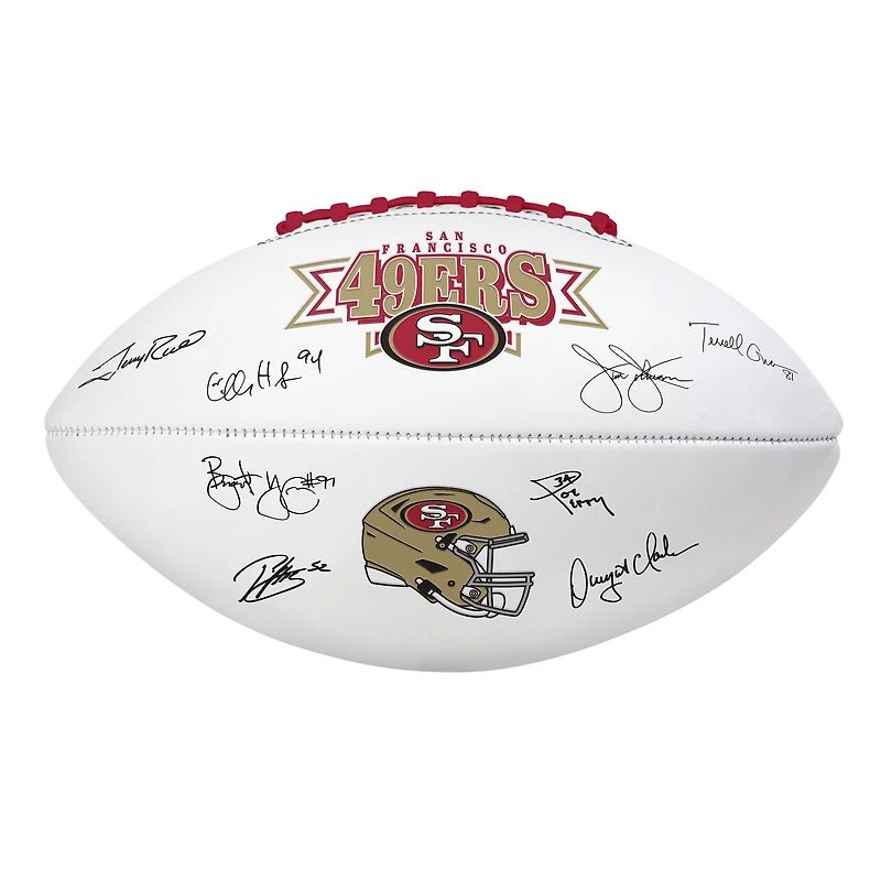 Ballon de football signature des 49ers de San Francisco