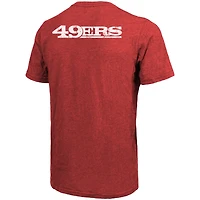 T-shirt à poche Tri-Blend Majestic Threads des 49ers de San Francisco - Écarlate