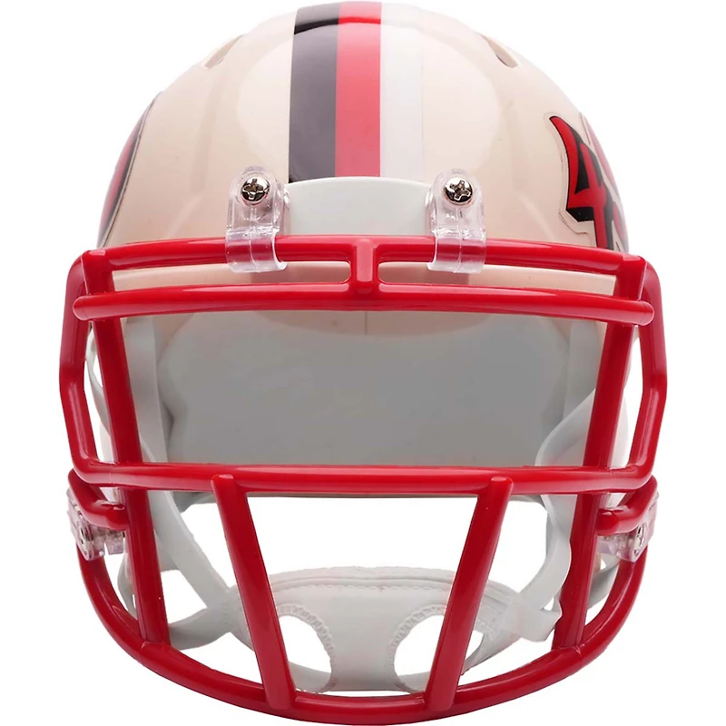 Casque miniature de vitesse de la collection rétro Riddell des 49ers de San Francisco