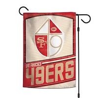Drapeau de jardin 2 côtés 12'' x 18'' WinCraft des 49ers de San Francisco