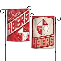 Drapeau de jardin 2 côtés 12'' x 18'' WinCraft des 49ers de San Francisco