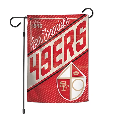 Drapeau de jardin 2 côtés 12'' x 18'' WinCraft des 49ers de San Francisco