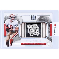 Steve Young San Francisco 49ers 2018 Panini Impeccable Super Bowl Silver Bar #SB-5 #11/15 Card