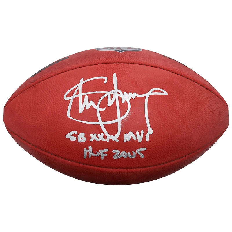 Steve Young San Francisco 49ers Autographed Duke Full Color Football with "SB XXIX MVP, HOF 2005" Inscriptions