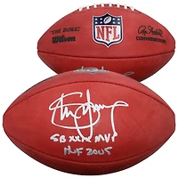 Steve Young San Francisco 49ers Autographed Duke Full Color Football with "SB XXIX MVP, HOF 2005" Inscriptions