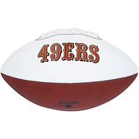 Ballon de football blanc Franklin autographié par Steve Young des 49ers de San Francisco
