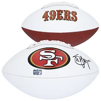 Ballon de football blanc Franklin autographié par Steve Young des 49ers de San Francisco