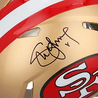 Casque Riddell Speed ​​Authentic rétro 1964-95 autographié par Steve Young, joueur des 49ers de San Francisco