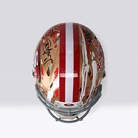 Steve Young San Francisco 49ers Autographed Riddell Speed Authentic Helmet - Art by King Saladeen - Limited Edition #1/1