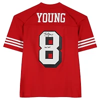 Steve Young San Francisco 49ers Autographed Scarlet Mitchell & Ness 1994 Legacy Jersey with "HOF 2005" Inscription