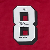 Maillot authentique dédicacé par Steve Young des San Francisco 49ers par Scarlet Mitchell & Ness avec inscription « HOF 2005 »