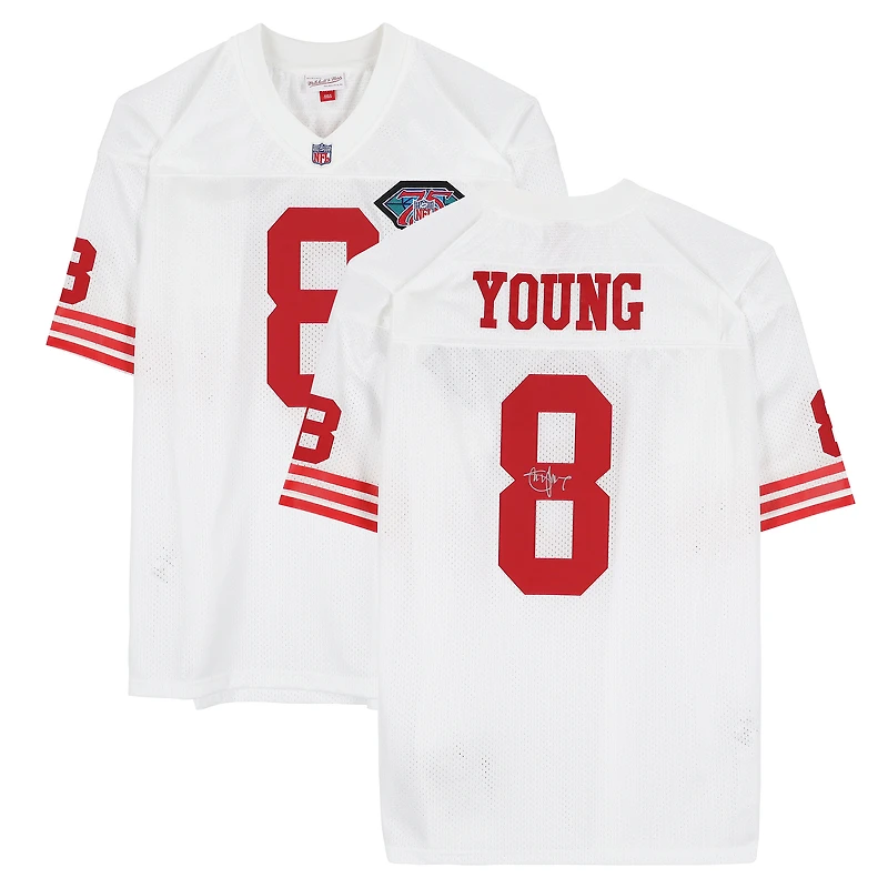 Steve Young San Francisco 49ers Autographed White Mitchell & Ness 1994 Authentic Jersey