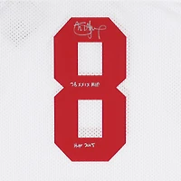 Steve Young San Francisco 49ers Autographed White Mitchell & Ness Authentic Jersey with "SB XXIX MVP, HOF 2005" Inscriptions