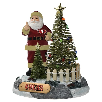 The Memory Company San Francisco 49ers Santa Figurine with LED Tree