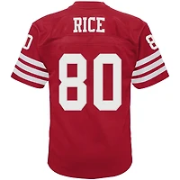 Maillot Mitchell & Ness Jerry Rice Scarlet San Francisco 49ers 1990 Retraité Legacy Jersey